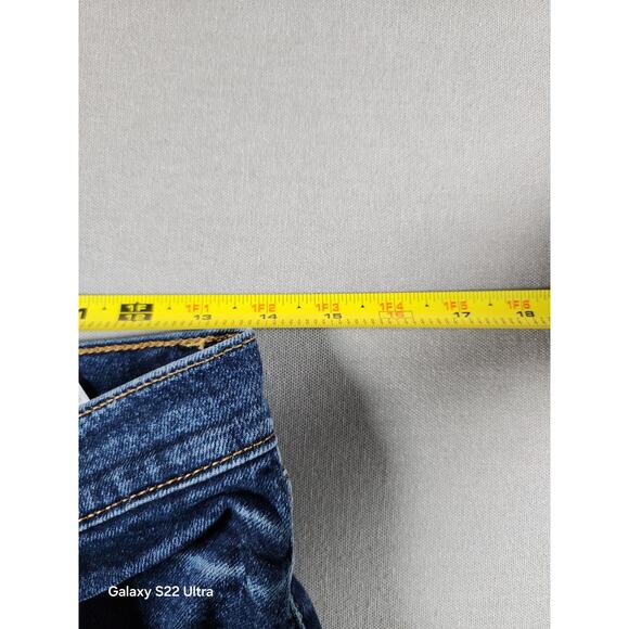 Levi's Womens Ribcage Straight 29 Blue Dark Wash Button Fly Capsule - Picture 8 of 11